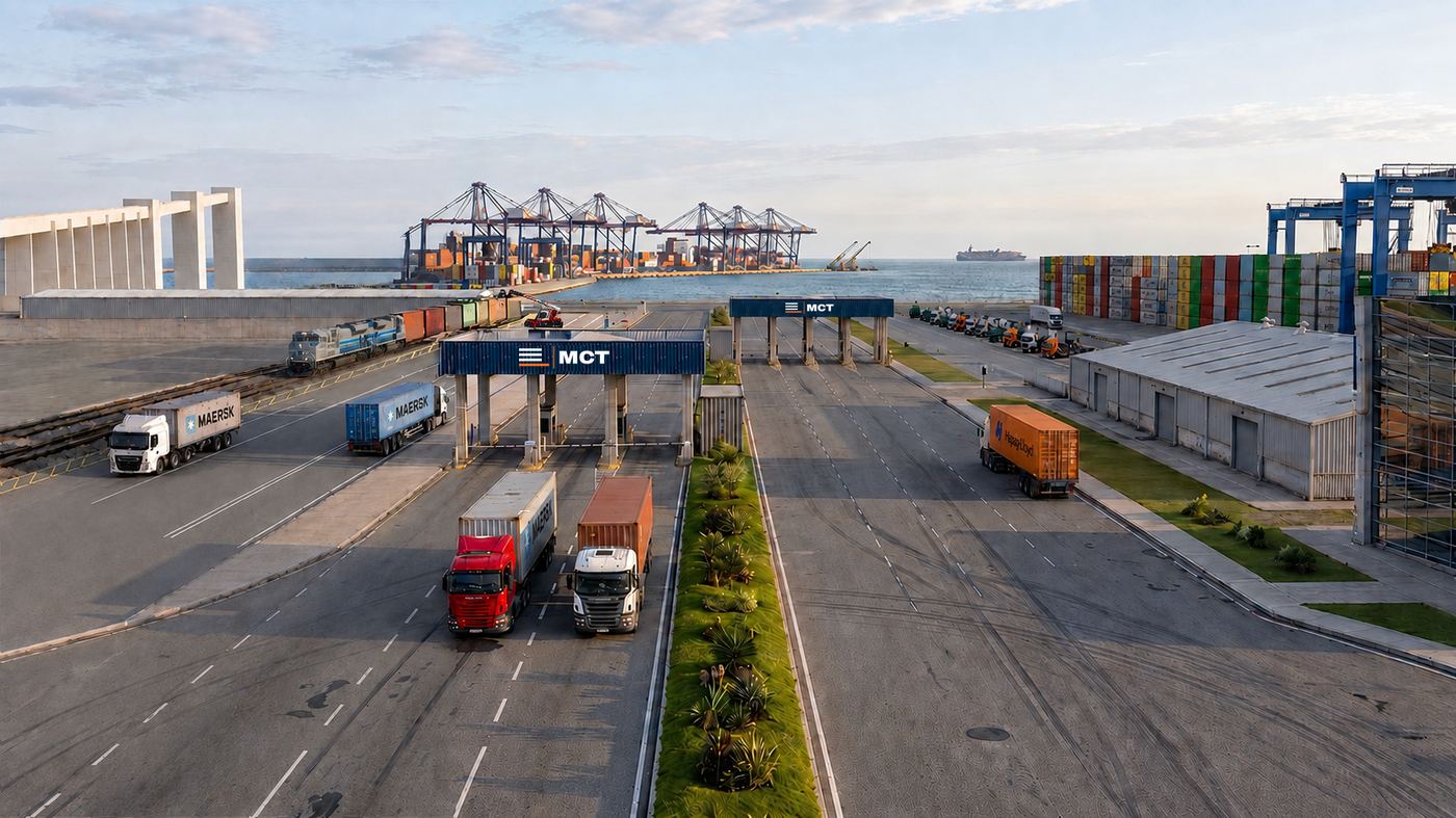 Accesos y gates de la terminal MCT